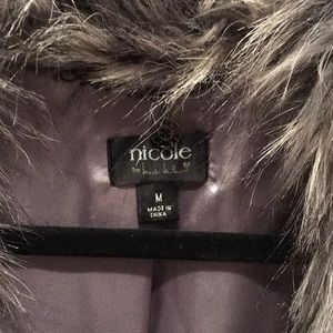 Nicole Miller faux fur vest